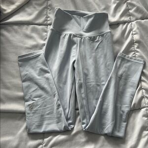 Ptula Light Gray/blue High-Waisted Leggings